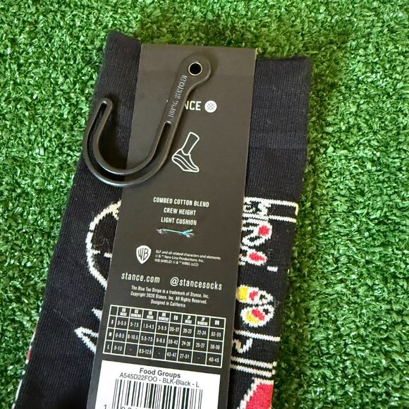 STANCE ELF Food Groups Multicolor Christmas Festive Socks Crew Socks Size L NEW - Picture 6 of 7